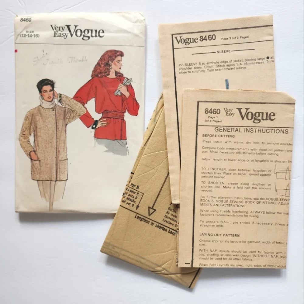 Very Easy Vogue 4 Sewing Pattern Bundle UNCUT Vintage 80s